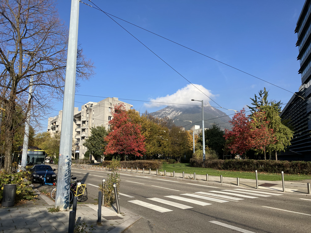 View of the mountains in Grenoble